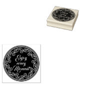 Stempelornamenten Cirkel + UW TEKST & IDEE 1 Rubberstempel (Gestempeld)