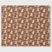 Stempelpapier voor kattenbakken cadeaupapier (Vlak)