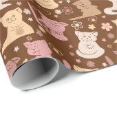 Stempelpapier voor kattenbakken cadeaupapier (Rol Hoek)