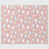 Stempelpapier voor kattenbakken cadeaupapier (Vlak)