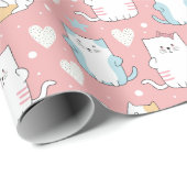 Stempelpapier voor kattenbakken cadeaupapier (Rol Hoek)