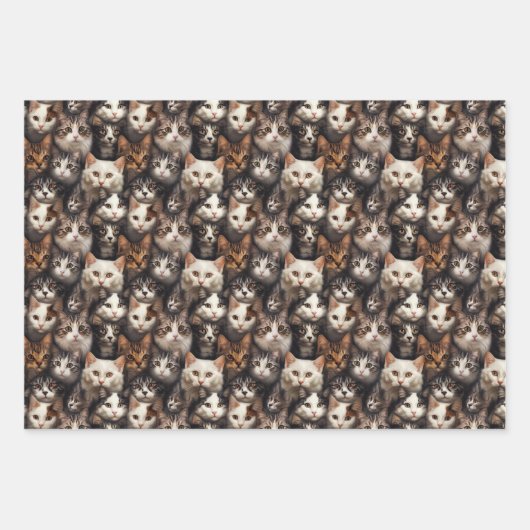 Stempelpapier voor kattenbakken inpakpapier vel (Voorkant)
