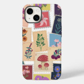  stempels Collectie, retro thema Case-Mate iPhone Case (Achterkant)