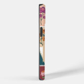  stempels Collectie, retro thema Case-Mate iPhone Case (Achterkant / Rechts)