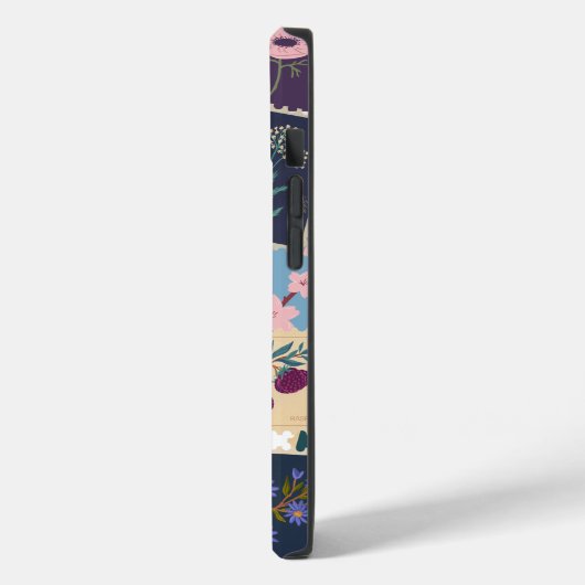  stempels Collectie, retro thema Case-Mate iPhone Case (Achterkant / Links)