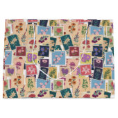  stempels Collectie, retro thema Groot Cadeauzakje (Voorkant)