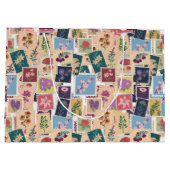  stempels Collectie, retro thema Groot Cadeauzakje (Achterkant)