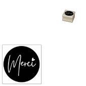 Stempels Dank u wel, Minimalist, Zwarte Vulling, C (Gestempeld)