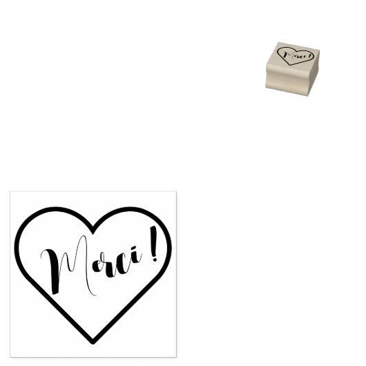 Stempels Dank u wel, vorm hart (Gestempeld)