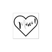 Stempels Dank u wel, vorm hart (Afrduk)