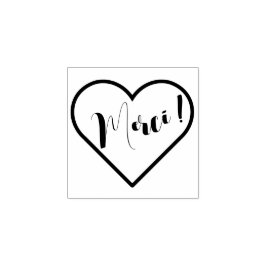 Stempels Dank u wel, vorm hart