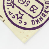 stempels, decoratieve documentenset. fleece deken (Hoek)