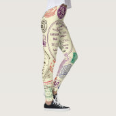 stempels, decoratieve documentenset. leggings (Rechts)