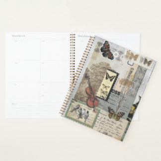 Stempels  Ephemera Decoupage Planner