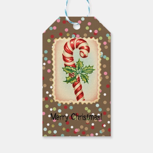  Stempels Kerst Snoep Cadeaulabel (Voorkant)