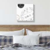  stempels...uitgerekt doek canvas afdruk (Insitu (Slaapkamer))