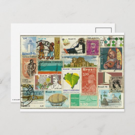 Stempelvormig Briefkaart (Voorkant / Achterkant)