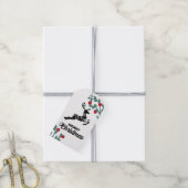 Stempelvormig Label met kerstcadeaus voor daders Cadeaulabel (Met Touw)