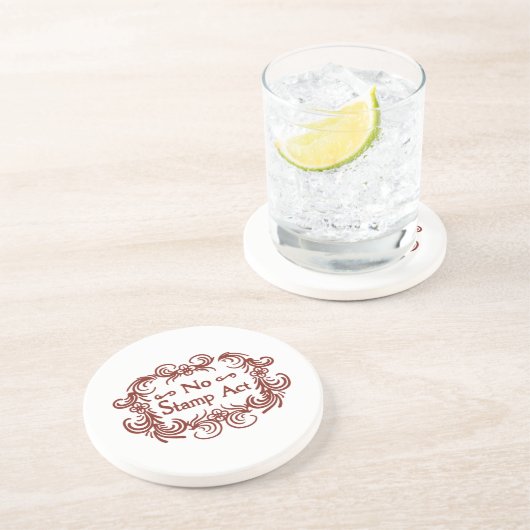 Stempelwet Zandsteen Onderzetter (Zijkant)