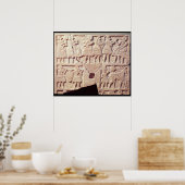 Stemplaque met een aanbiedingsvorm poster (Keuken)