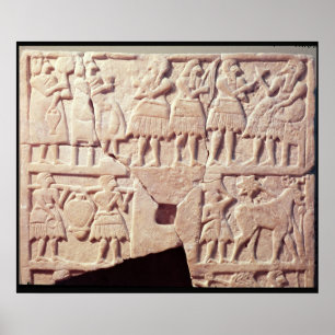Stemplaque met een aanbiedingsvorm poster