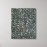 Stemplaquette met een vinetisch opschrift