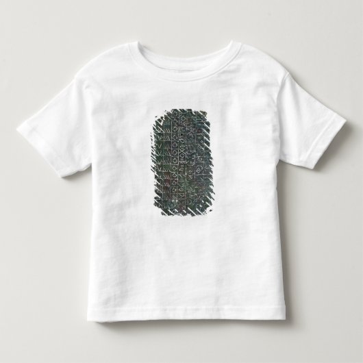 Stemplaquette met een vinetisch opschrift kinder shirts (Voorkant)