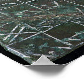 Stemplaquette met een vinetisch opschrift poster (Hoek)