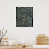 Stemplaquette met een vinetisch opschrift poster (Keuken)