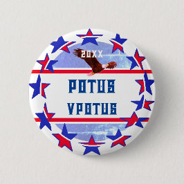 Stemplezier verkiezingscampagne POTUS Ronde Button 5,7 Cm