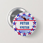 Stemplezier  verkiezingscampagne POTUS Ronde Button 5,7 Cm (Voorkant /achterkant)