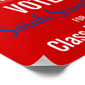 stemrecht poster klas president studentenraad (Hoek)