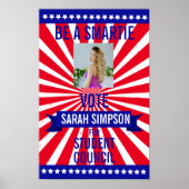 stemrecht poster klas president studentenraad (Voorkant)