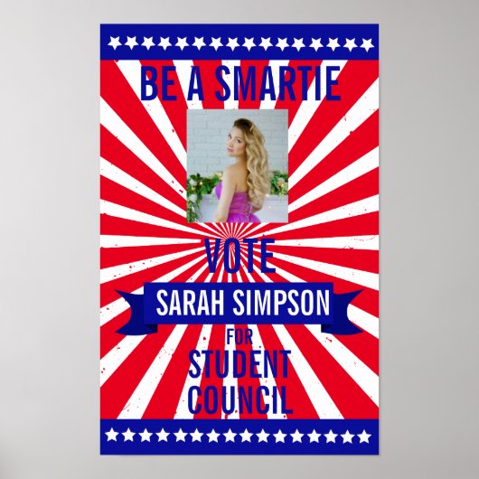 stemrecht poster klas president studentenraad (Voorkant)