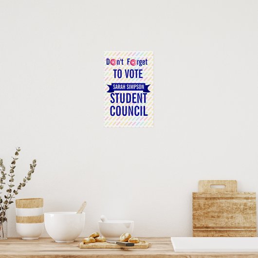 stemrecht poster klas president studentenraad (Keuken)