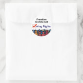 Stemrecht stemrecht Stemrecht Ronde Sticker (Tas)