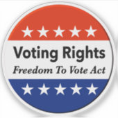 Stemrecht stemrecht Stemrecht Sticker (Voorkant)