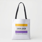 Stemrecht van de 100e Jubileum van de Suffrage vro Tote Bag (Voorkant)