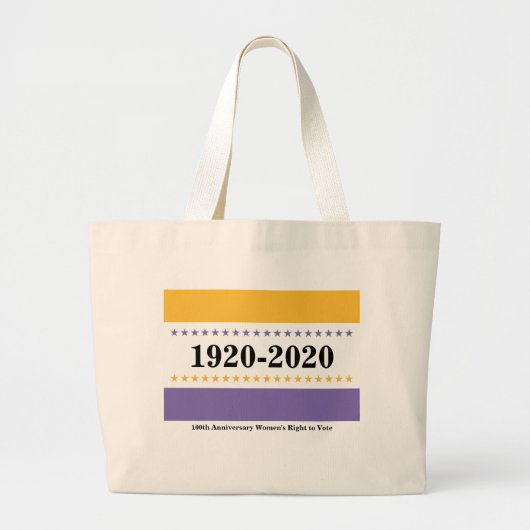 Stemrecht van overleden vrouwen grote tote bag (Voorkant)
