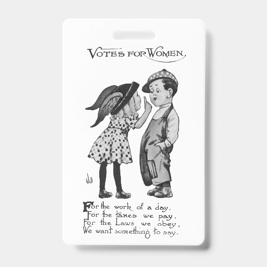Stemrecht voor Vrouwen Badge (Voorzijde)