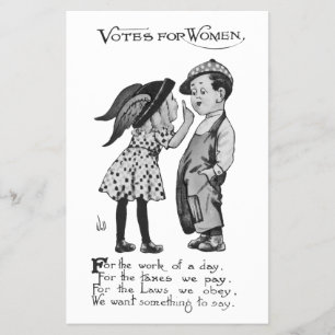 Stemrecht voor vrouwen flyer