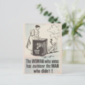 Stemrecht vrouwen - Vintage Briefkaart (Staand voorkant)