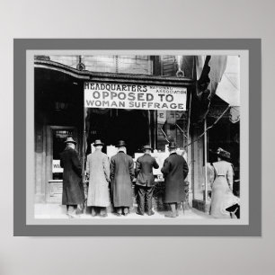 Stemrechten van vrouwen - Verzet tegen vrouwenmish Poster