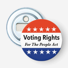 Stemrechten voor de Volkswet Button Flesopener