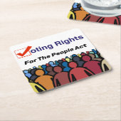 Stemrechten voor de Volkswet Kartonnen Onderzetters (Schuin)