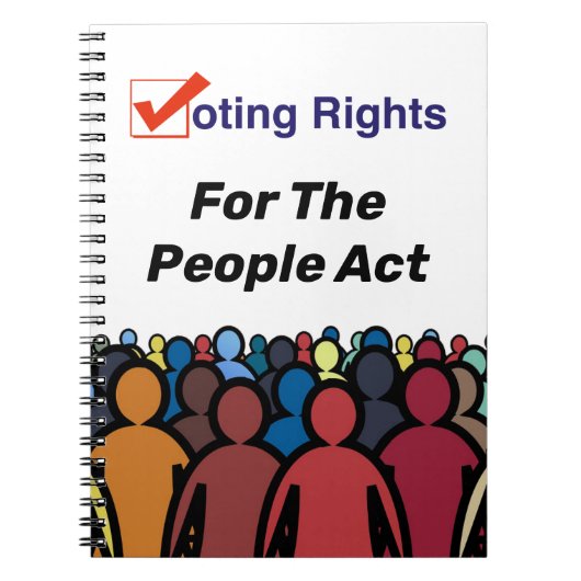 Stemrechten voor de Volkswet Notitieboek (Voorkant)