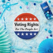 Stemrechten voor de Volkswet Papieren Bordje (Feest)