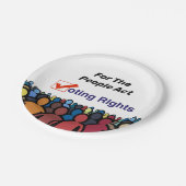 Stemrechten voor de Volkswet Papieren Bordje (Gekanteld)