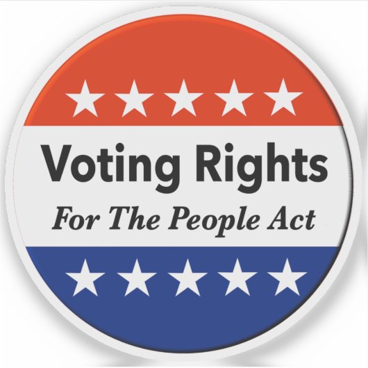 Stemrechten voor de Volkswet Sticker (Voorkant)