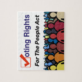 Stemrechten voor het volk Wet Jigzaag Puzzle Legpuzzel
